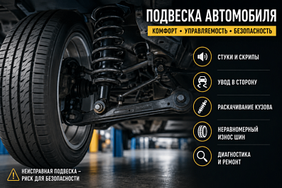 Подвеска автомобиля: устройство, признаки неисправности и советы по ремонту